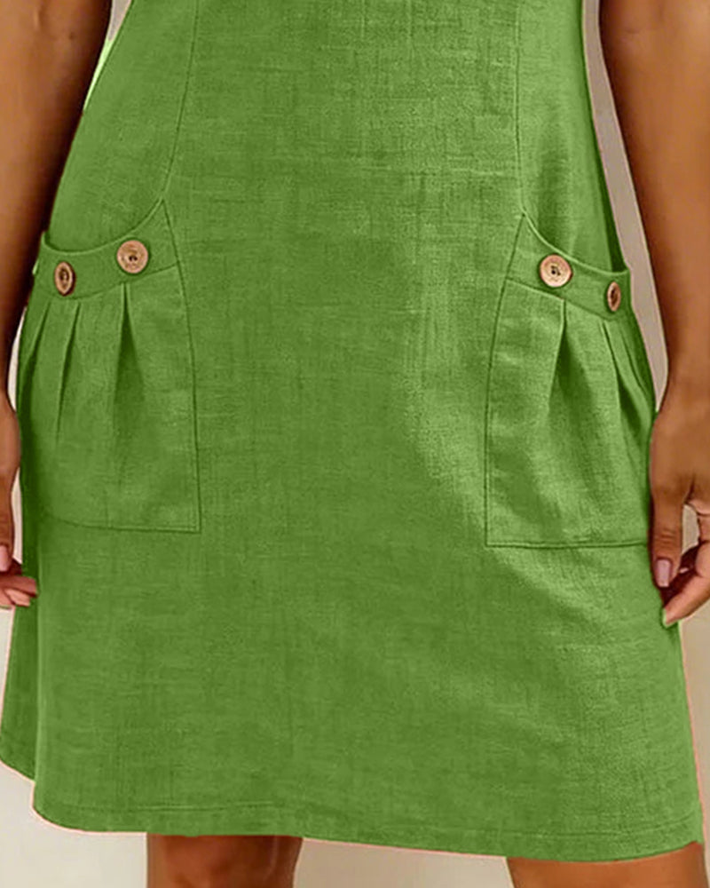 SOFÍA - Vestido de algodón con cremallera