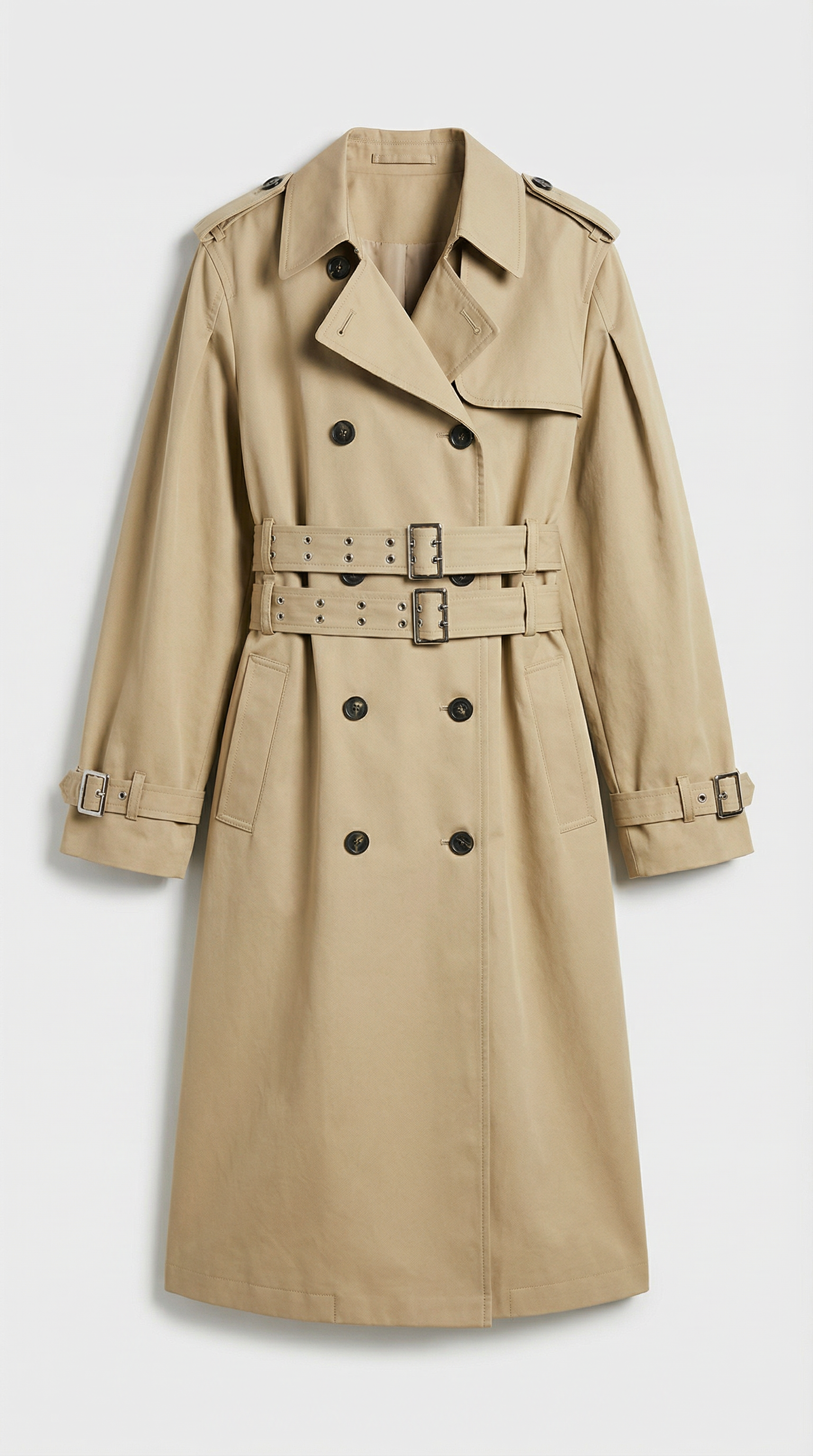 Luma - Double-belted Long & Loose Trench Coat