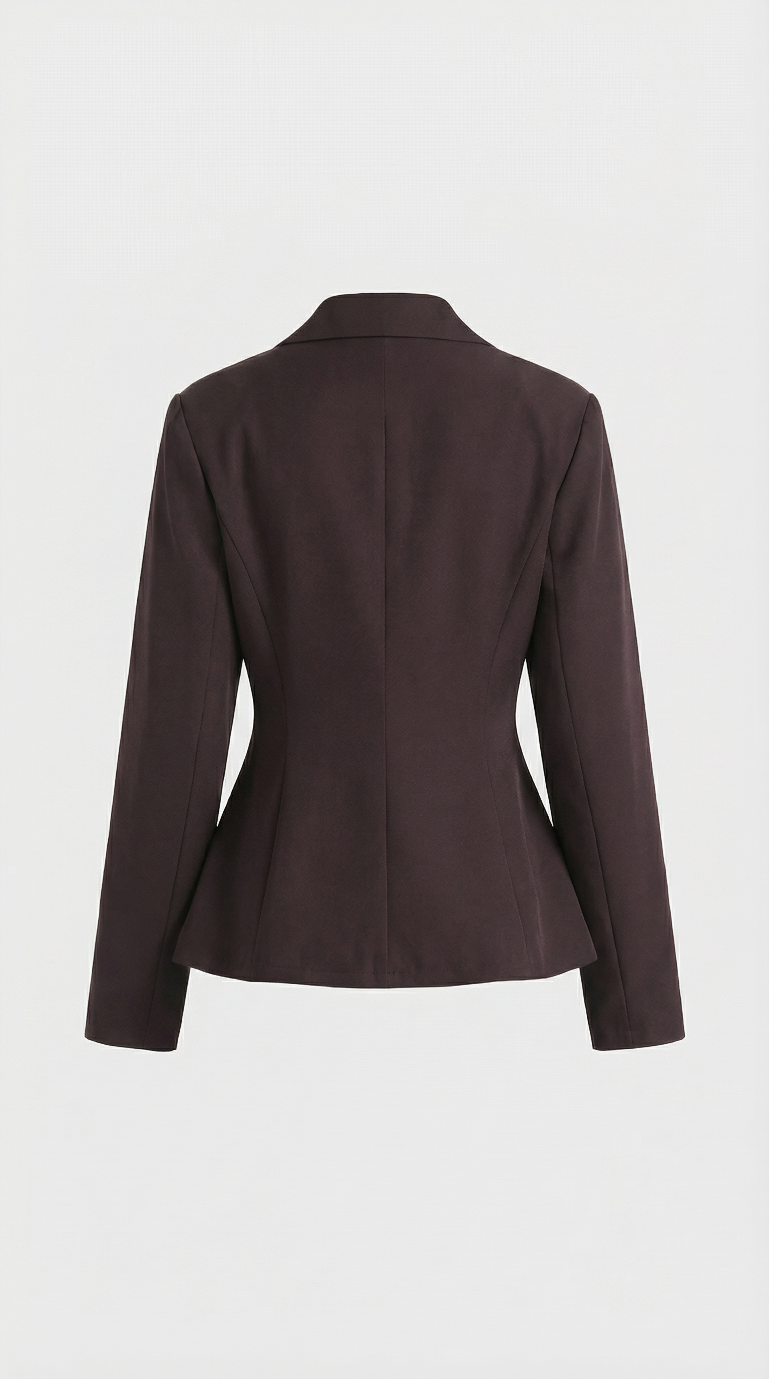 Formis - Sculptural V-Neck Blazer & Wide-Leg Trouser Set