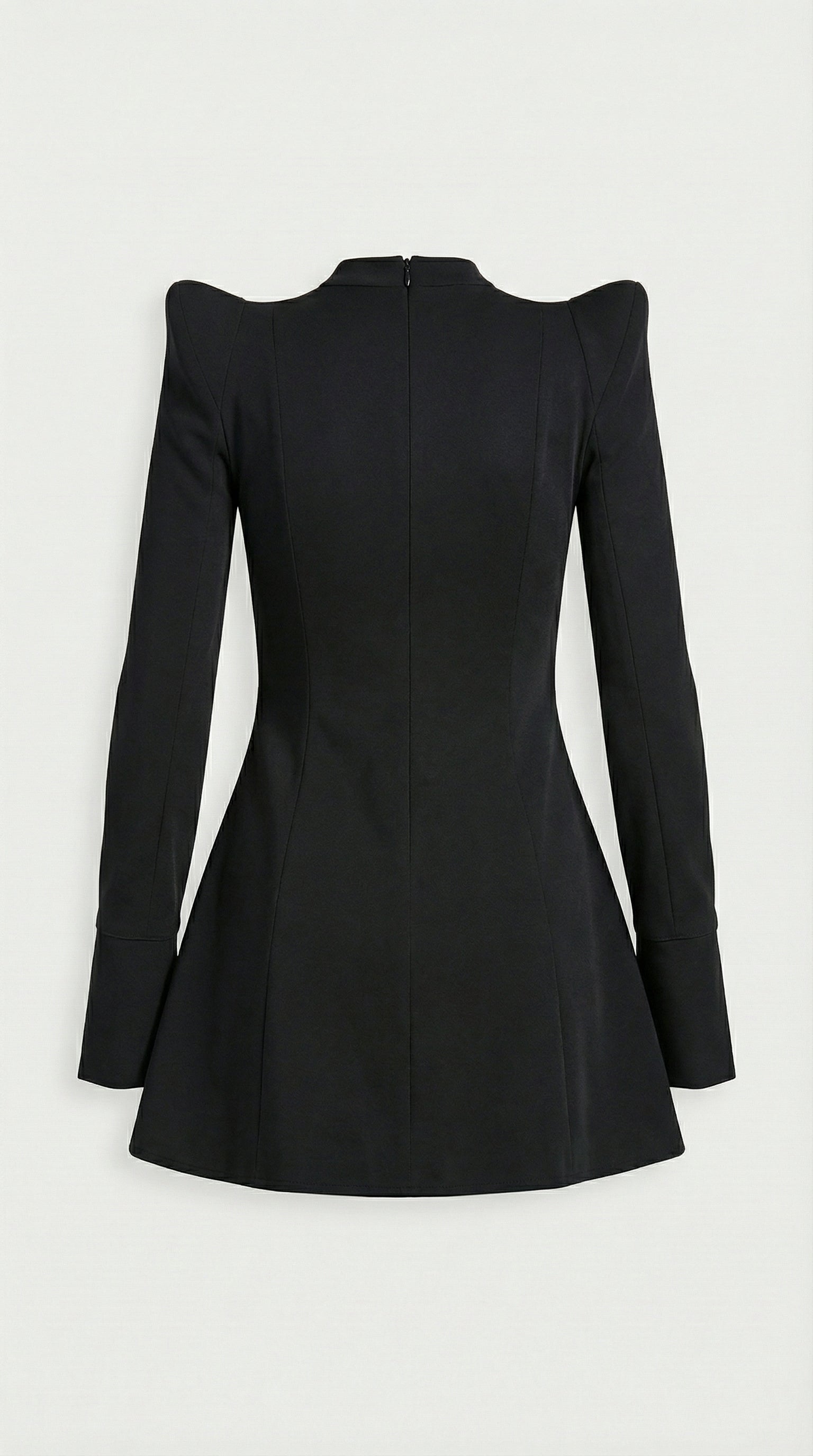 Muse - Sculptural Cut-Out Mini Dress with Gold Accents