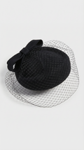 Velo - British Retro Wool Beret with Bow Veil