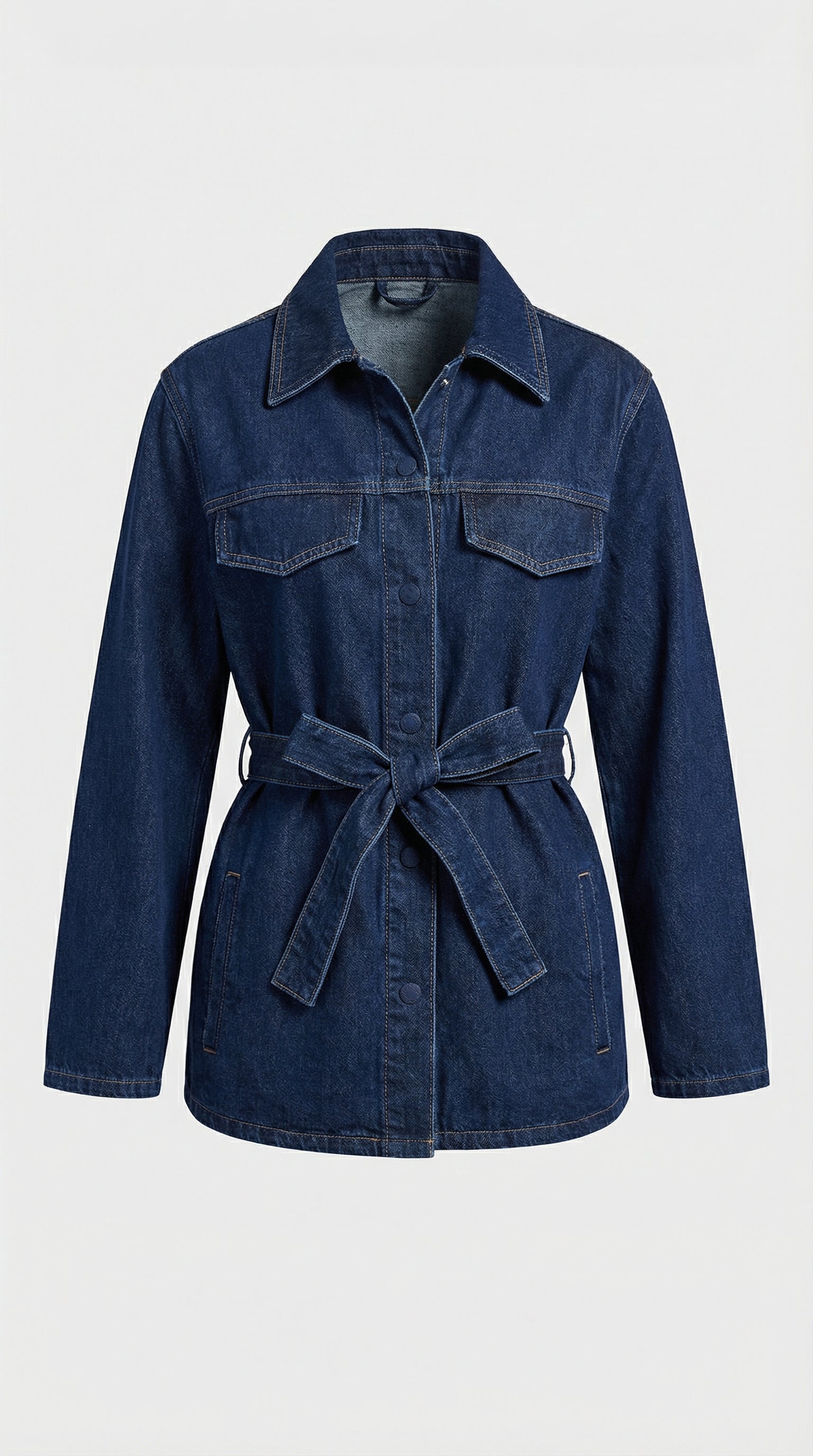 Tala - Vintage Loose Look Belted Denim Set