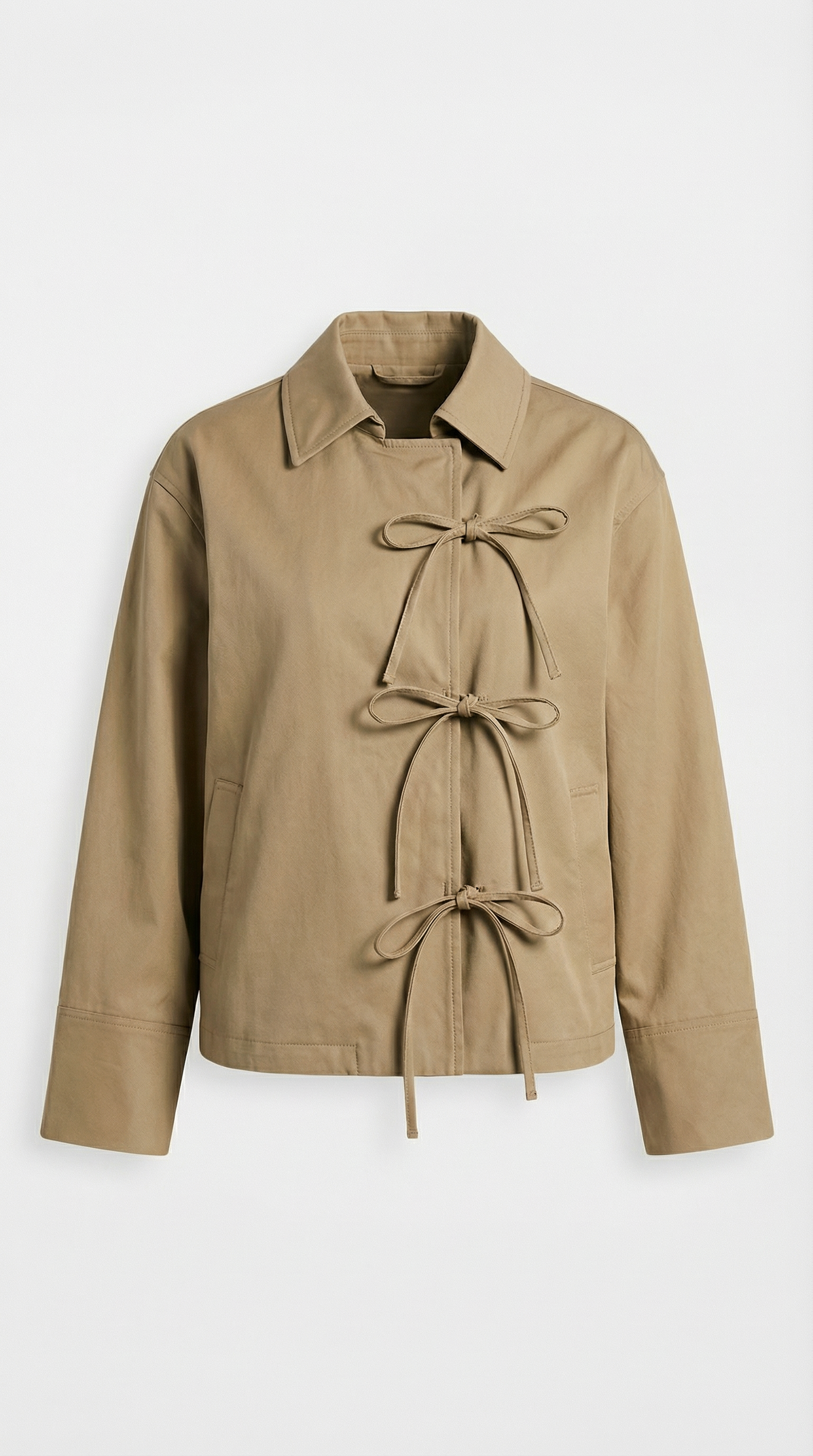 Zena - Stylish Bow Tie Loose Jacket