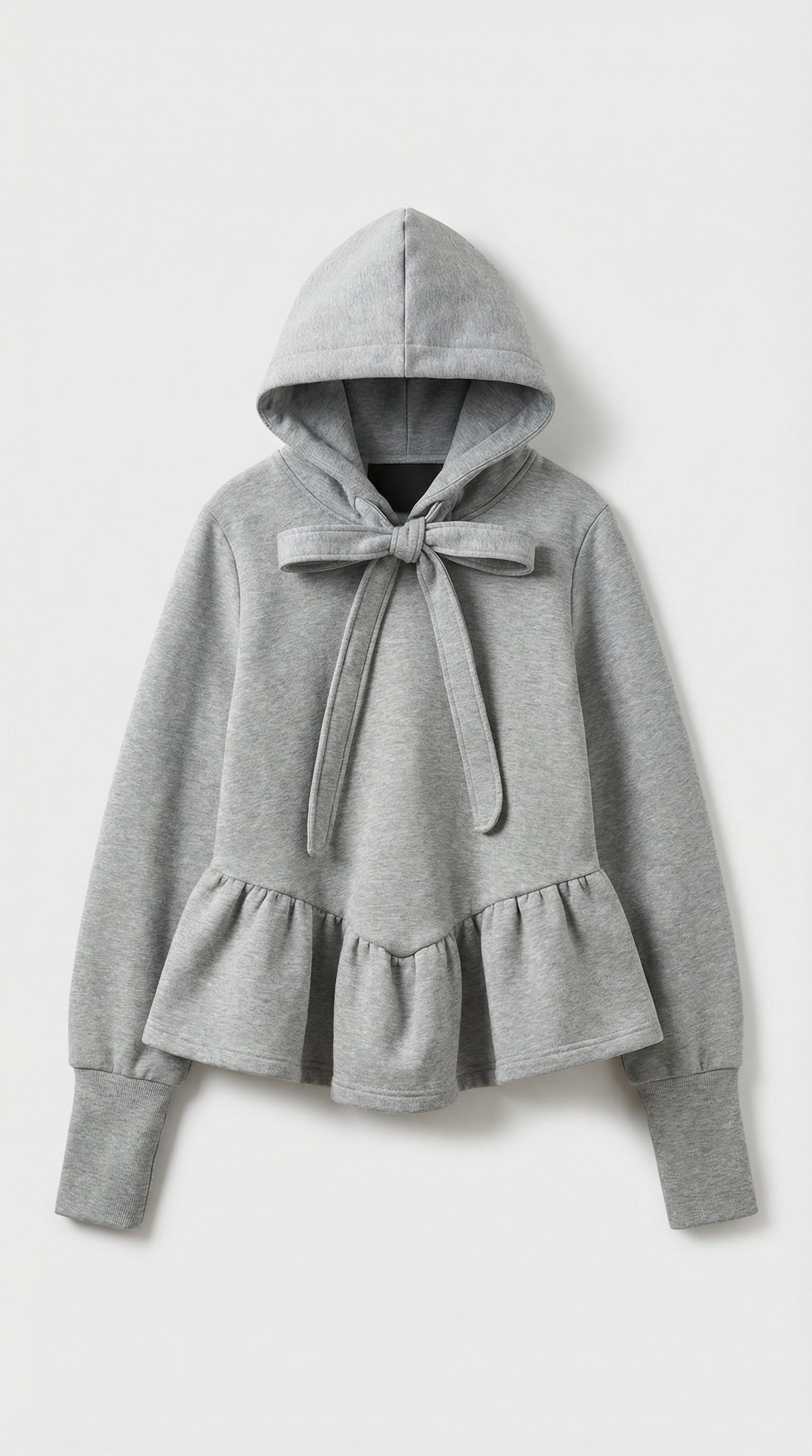 Sola - Y2K silhouette with Bow Accent Oversized Hoodie