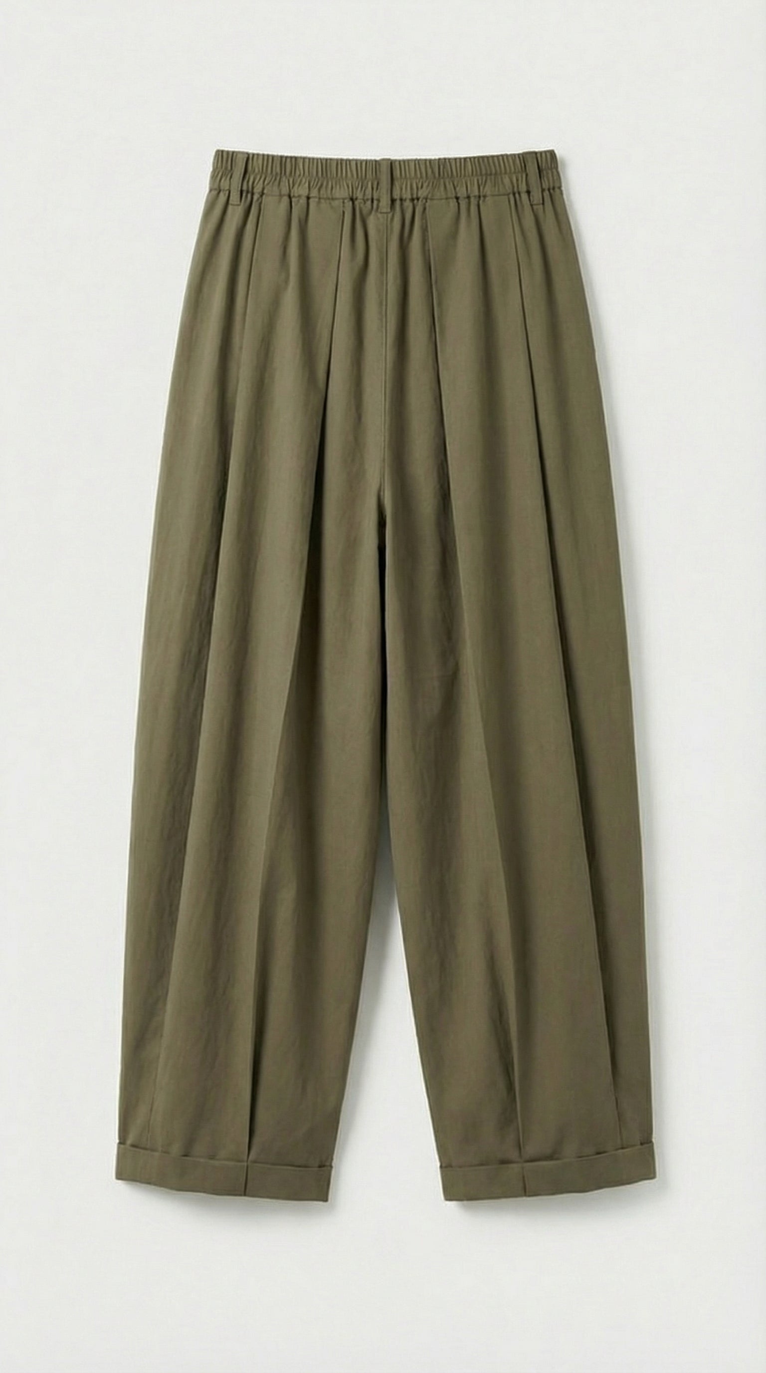 Nemi - High-Rise Flare Pants Green