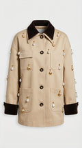 Veya - Pearl Embellished Contrast Jacket