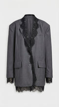 Elia - Elegante blazer con borde de encaje