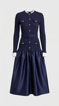 Lavi - Vestido francés de estilo hilado chic