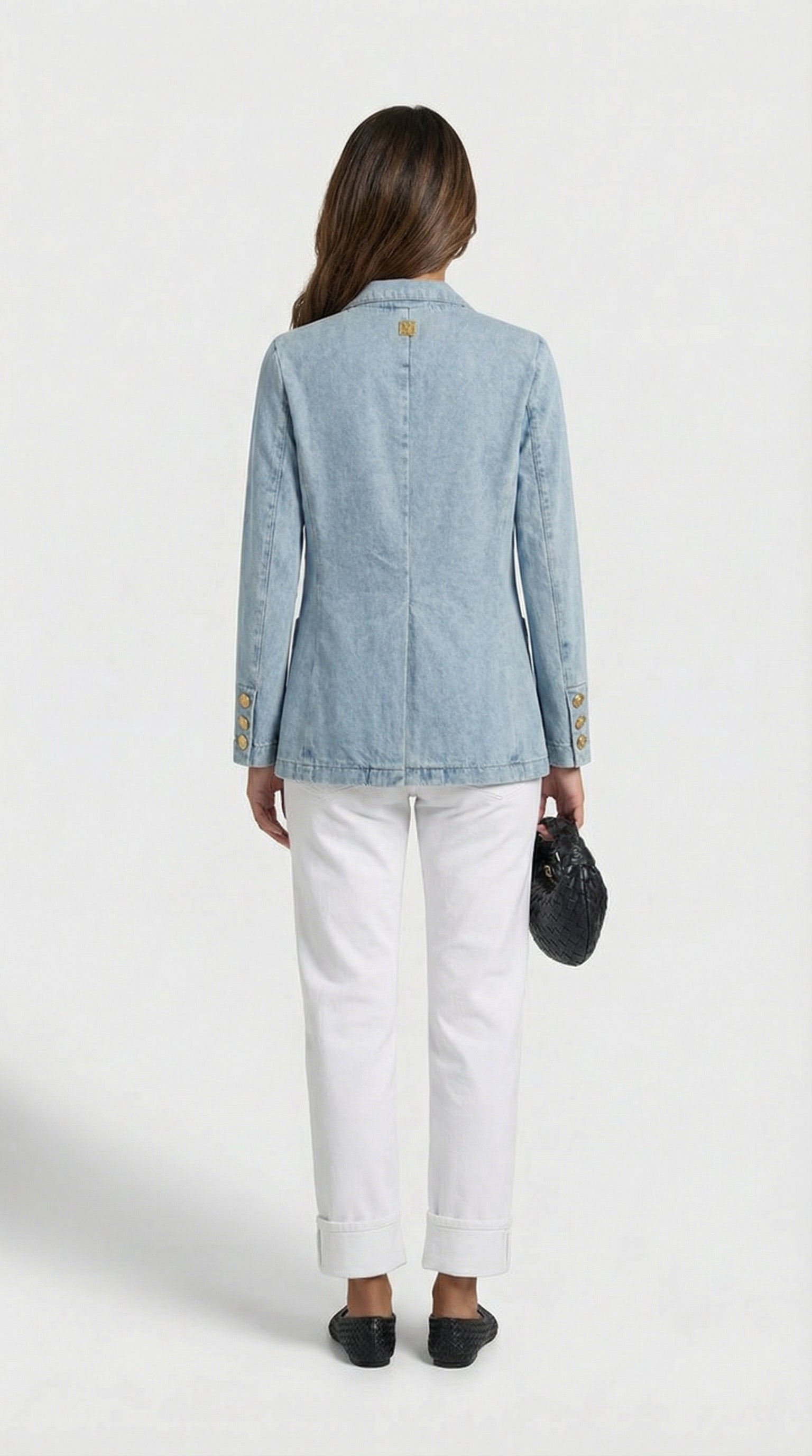 Lena - French Style Denim Blazer