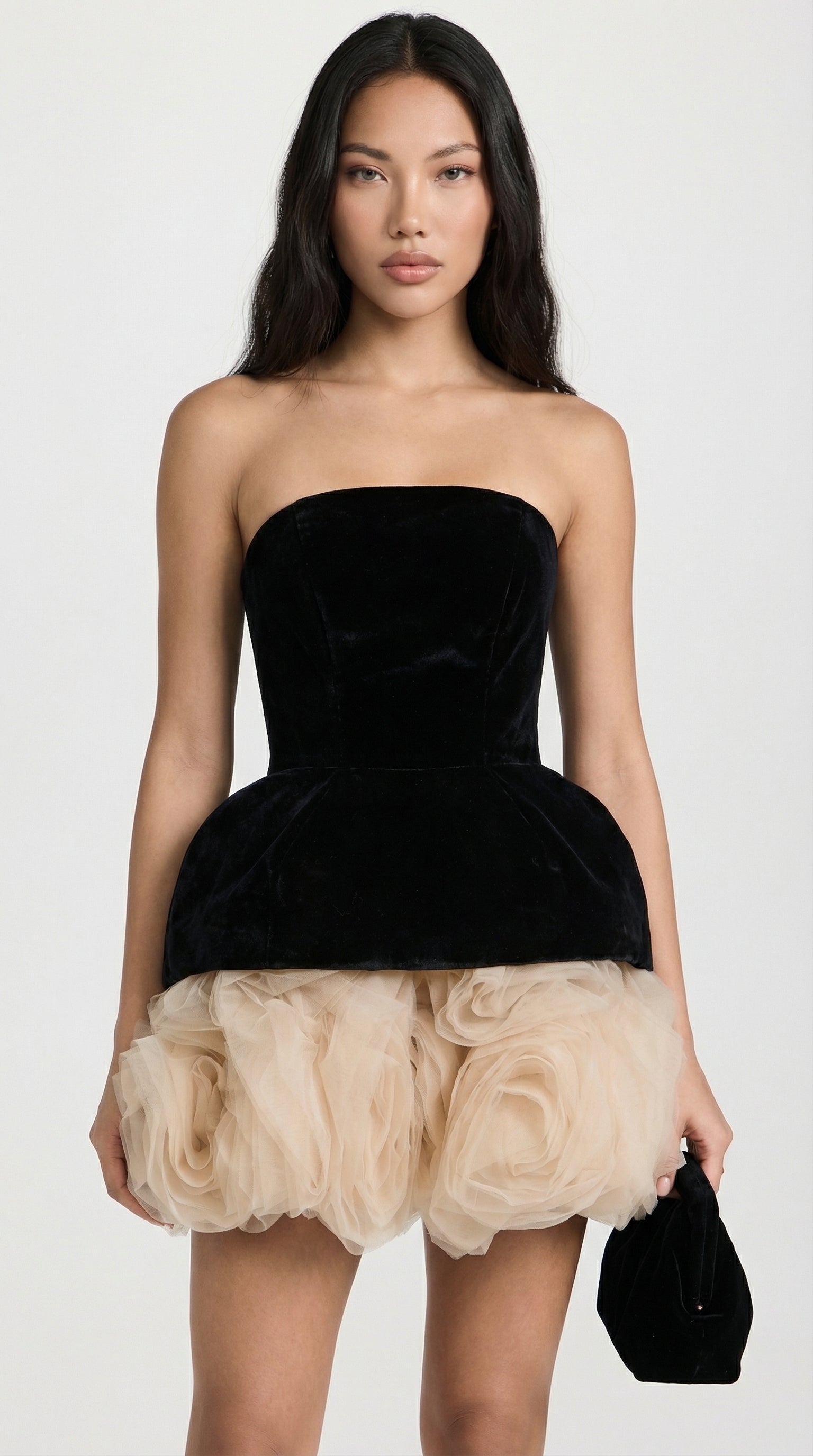 Sena - Handmade Velvet with Rose Accents Mini