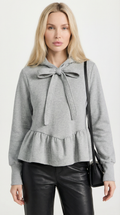 Sola - Y2K silhouette with Bow Accent Oversized Hoodie