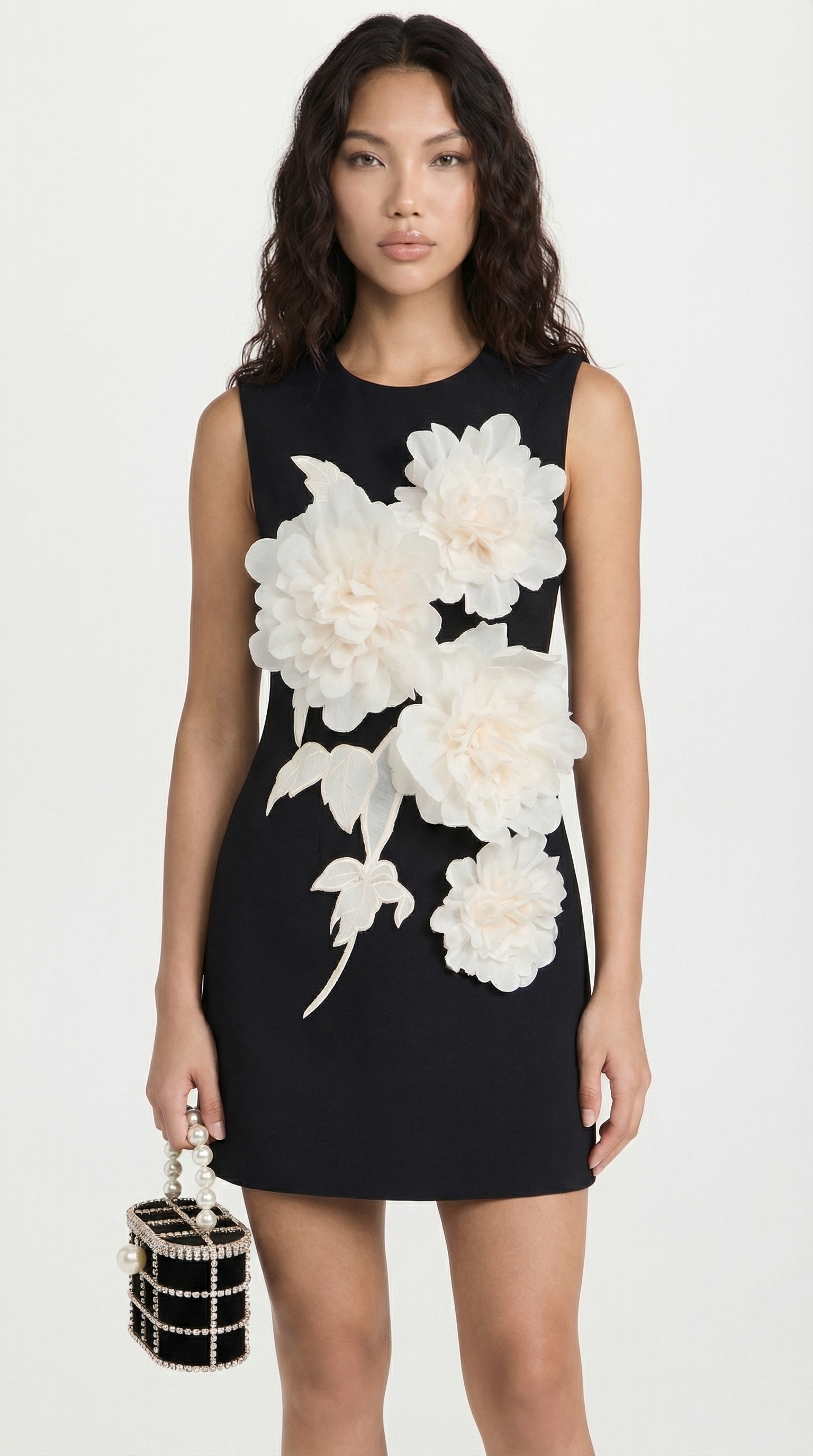 Cava - Three-Dimensional Floral Mini-Dress