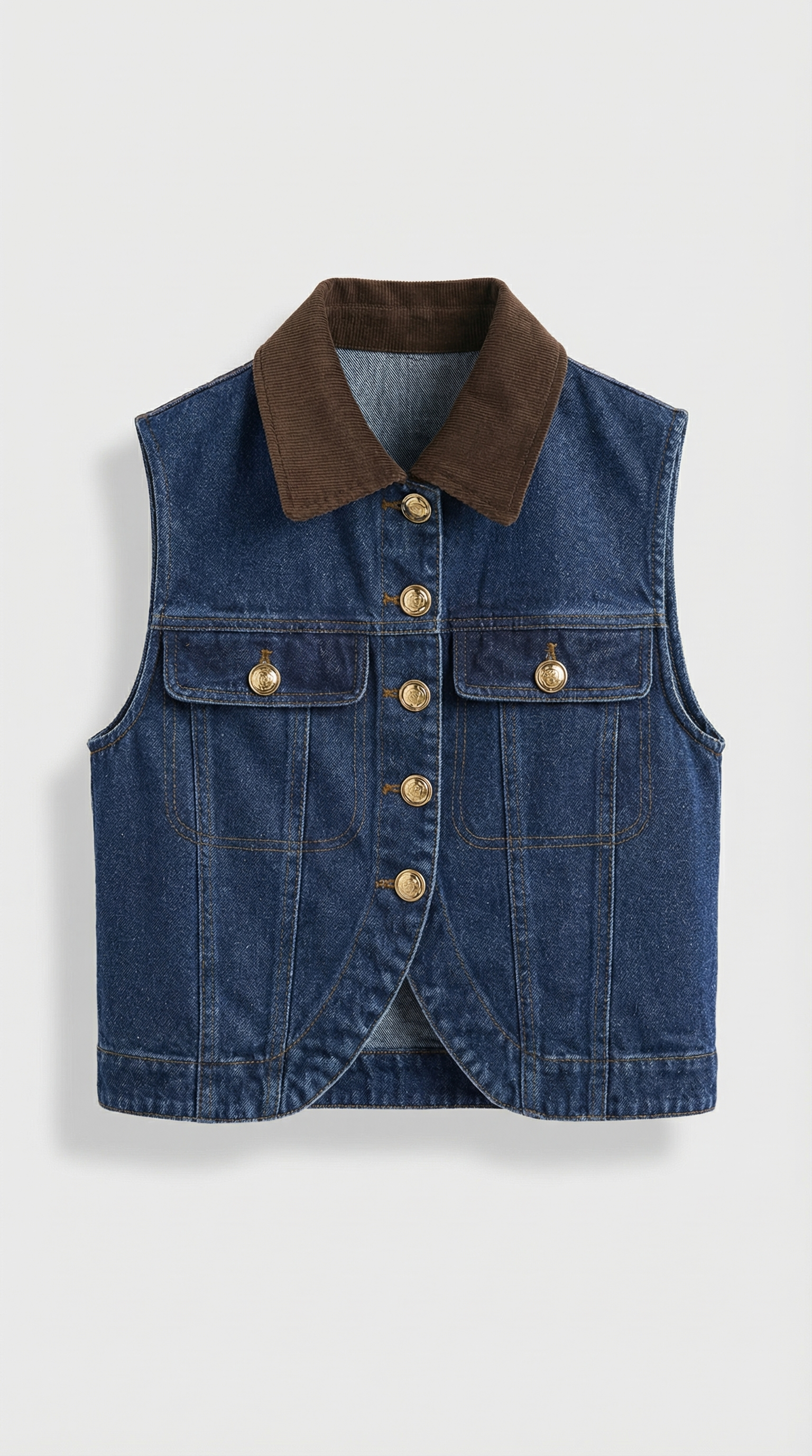 Ayu - Denim & Corduroy Heritage Vest