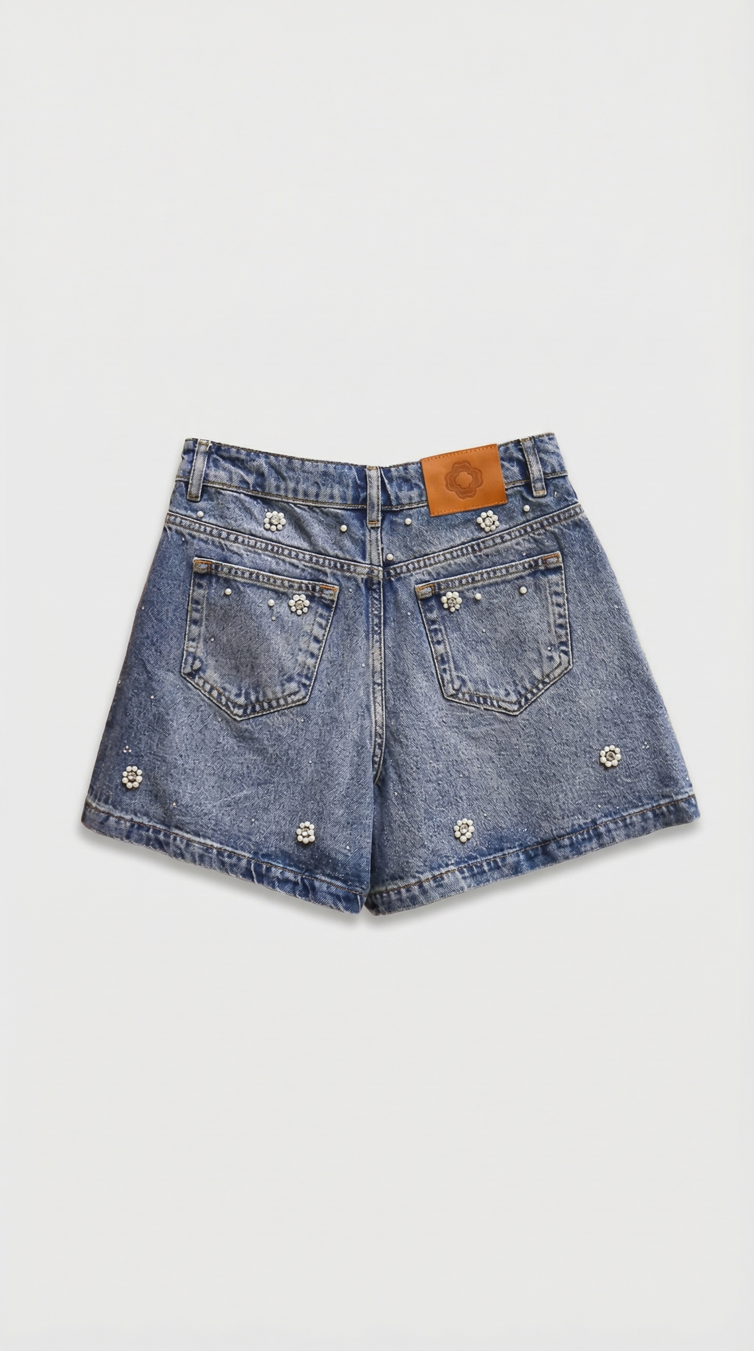 Leko - Pearl-Embellished Denim Set