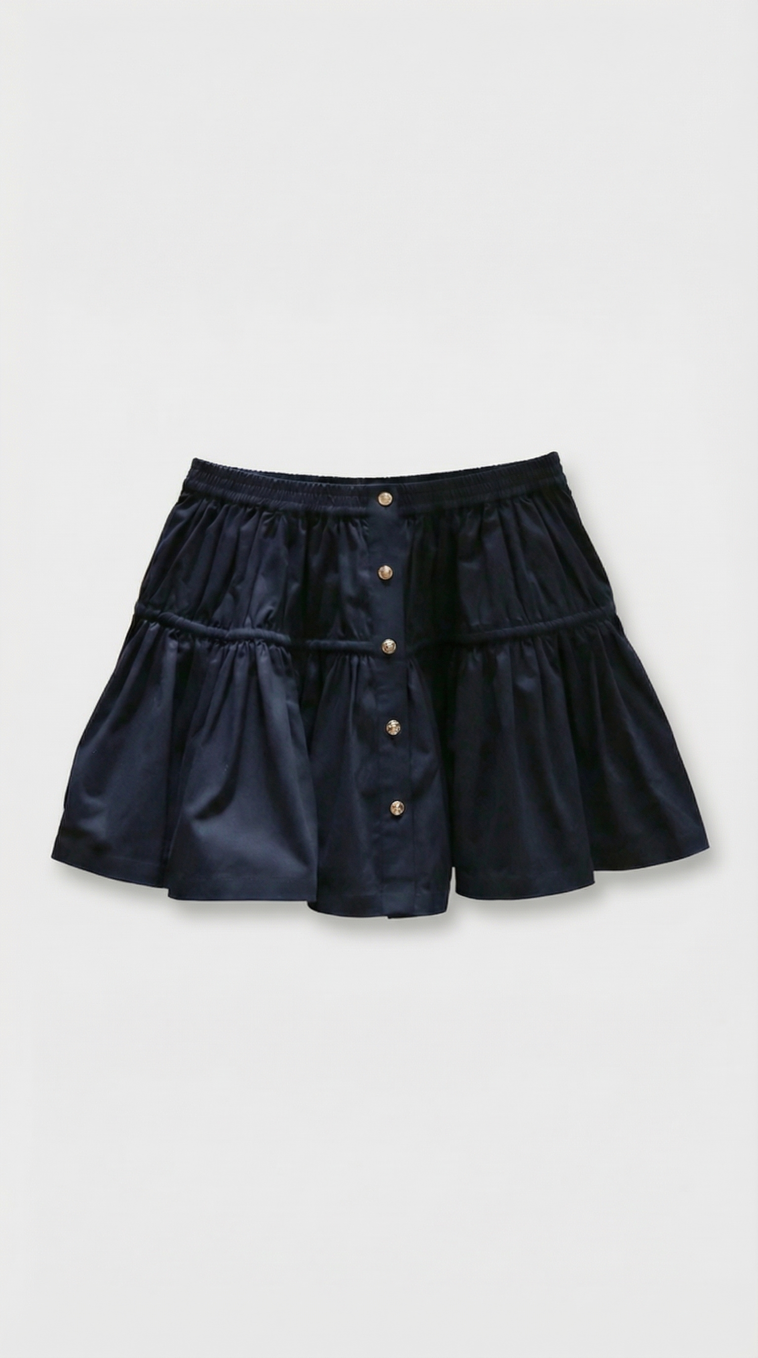Evi - Tiered Button-Front Mini Skirt