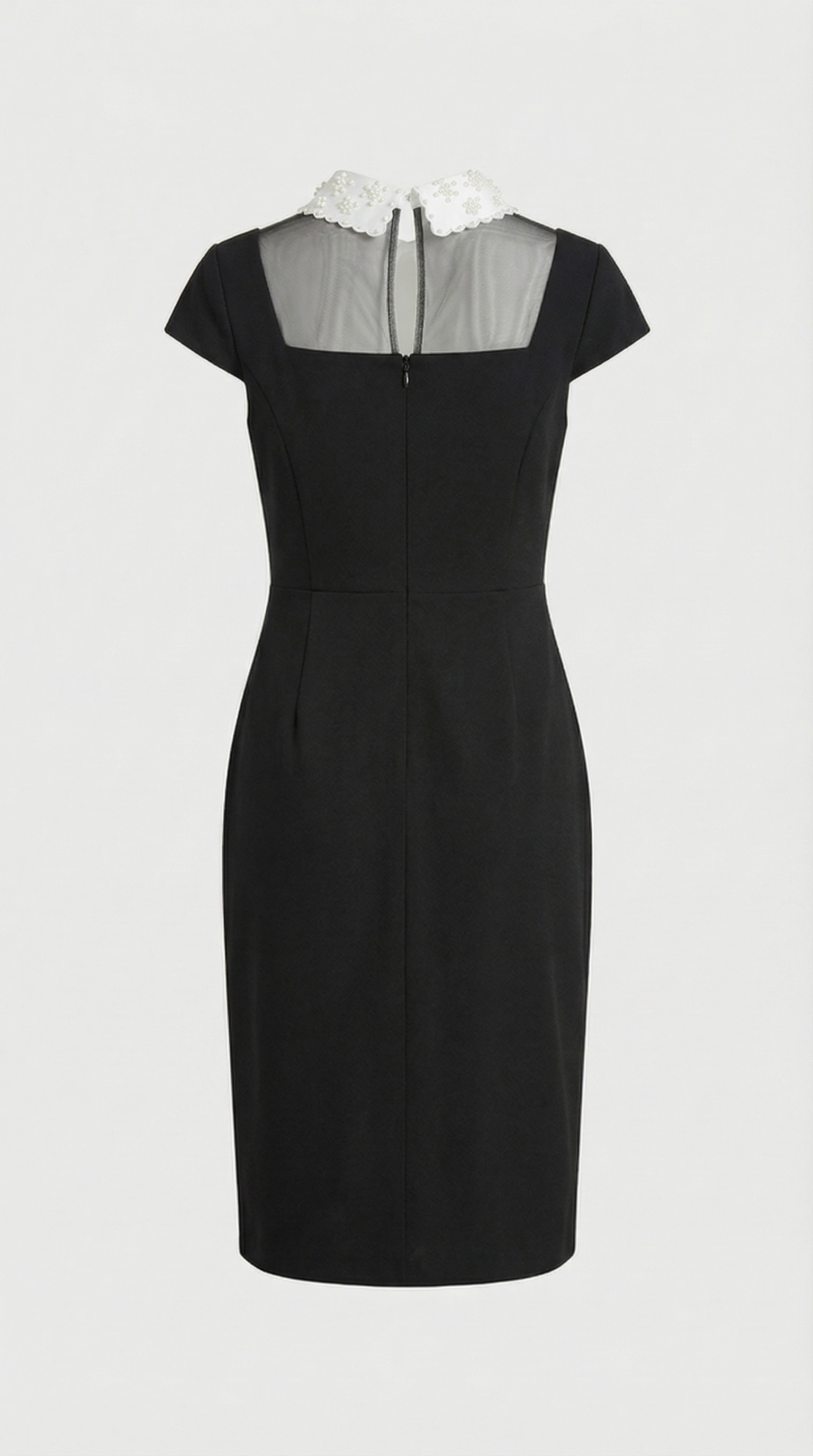 Kano - Pearl-Embellished Collar Dress