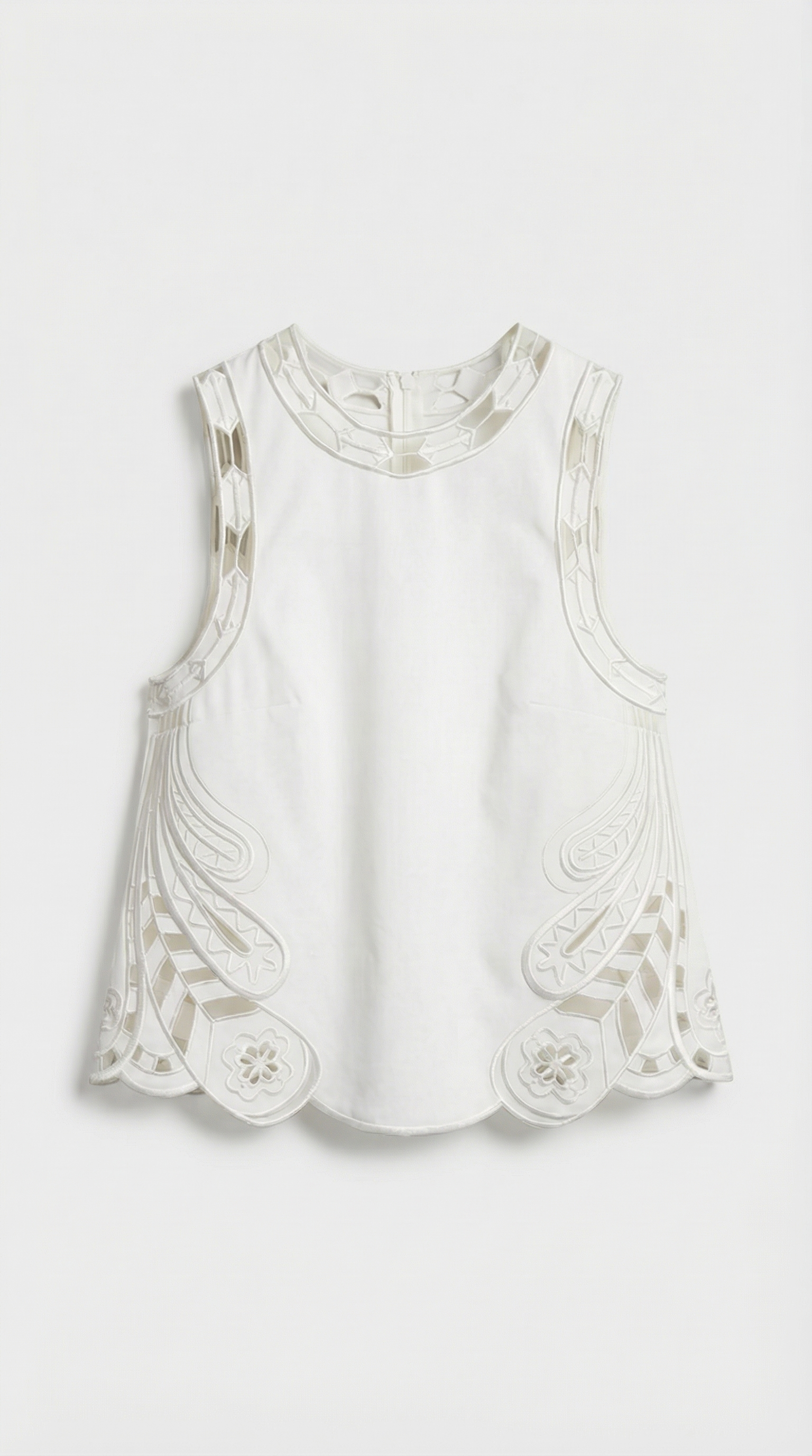 Nuro - Embroidered Eyelet Two-Piece Set