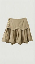 ASO - MINIFALDA EN CAPAS CON BORDE ONDULADO