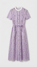 ZALIA - VESTIDO MIDI VICTORIANO CON ENCAJE Y CINTURÓN
