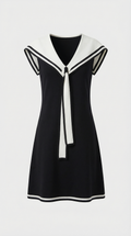 DALI - MINI VESTIDO CON CUELLO MARINERO EN CONTRASTE