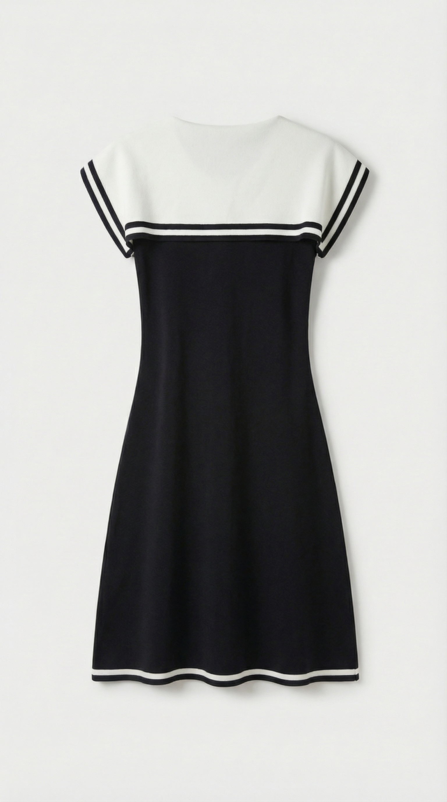 Dali - Contrast Sailor-Collar Mini Dress