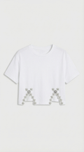 RABA - CAMISETA CON RECORTES Y CRISTALES