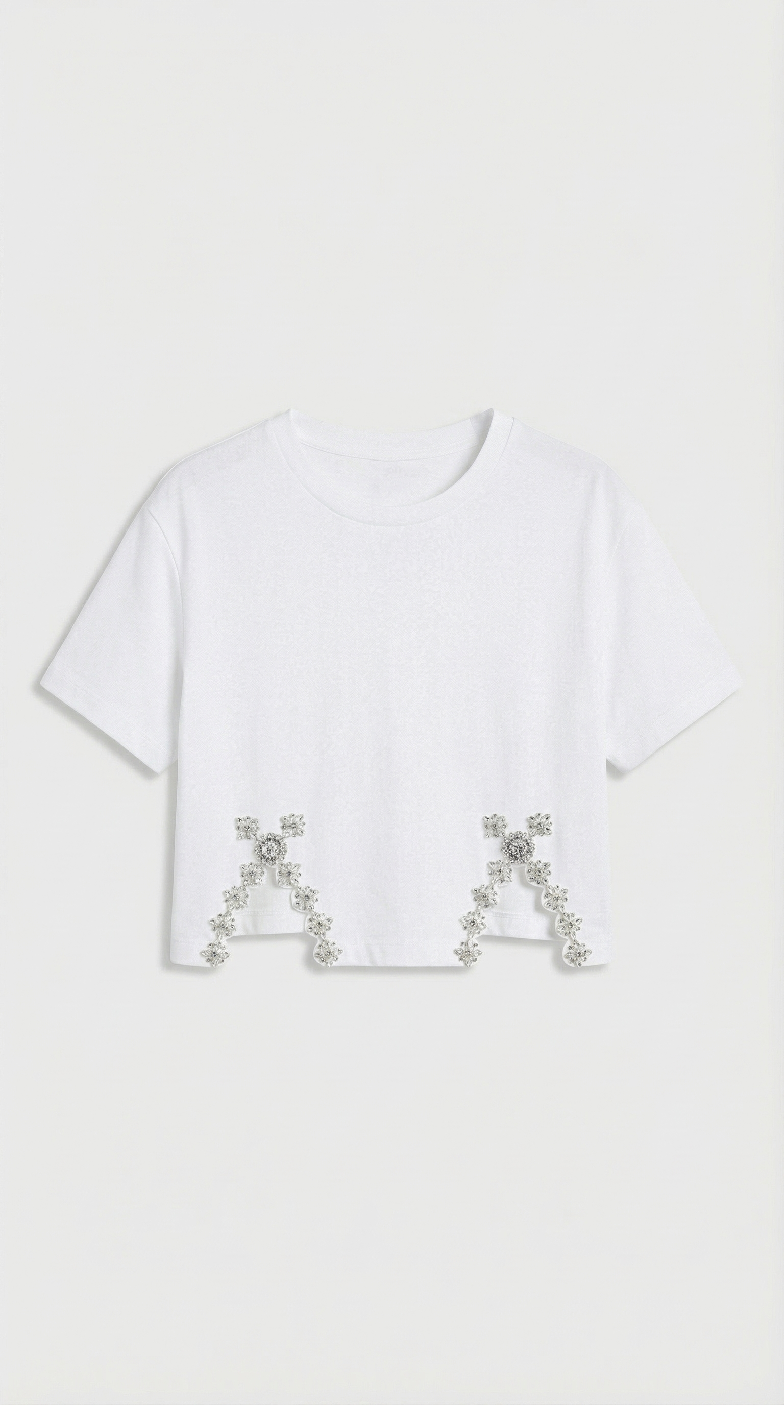 Raba - Crystal-Embellished Cut-Out T-Shirt