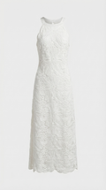 NOSA - VESTIDO MAXI DE ALGODÓN CON CUELLO HALTER BORDADO