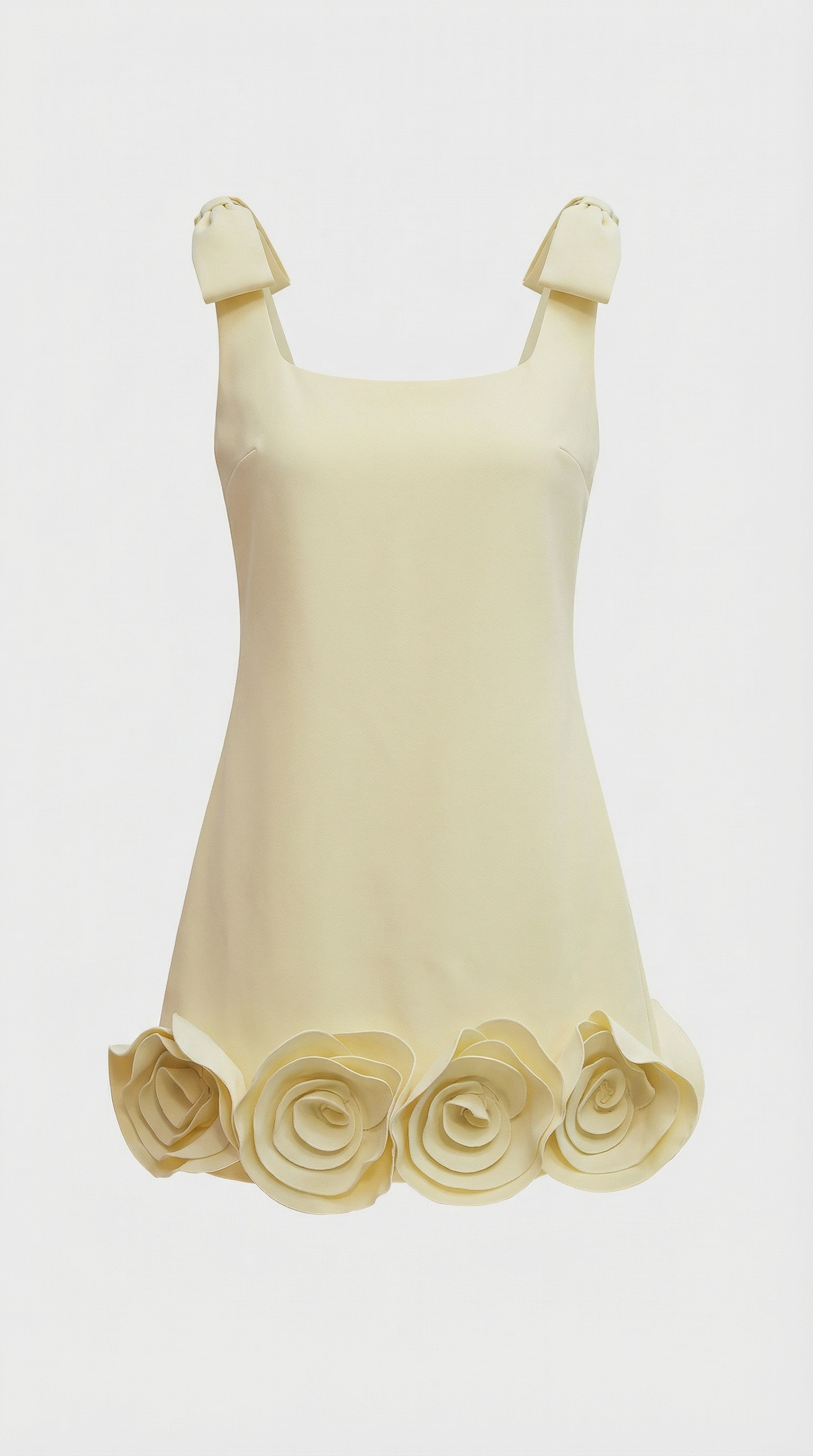 Rosa - 3D Floral Hem Mini Dress