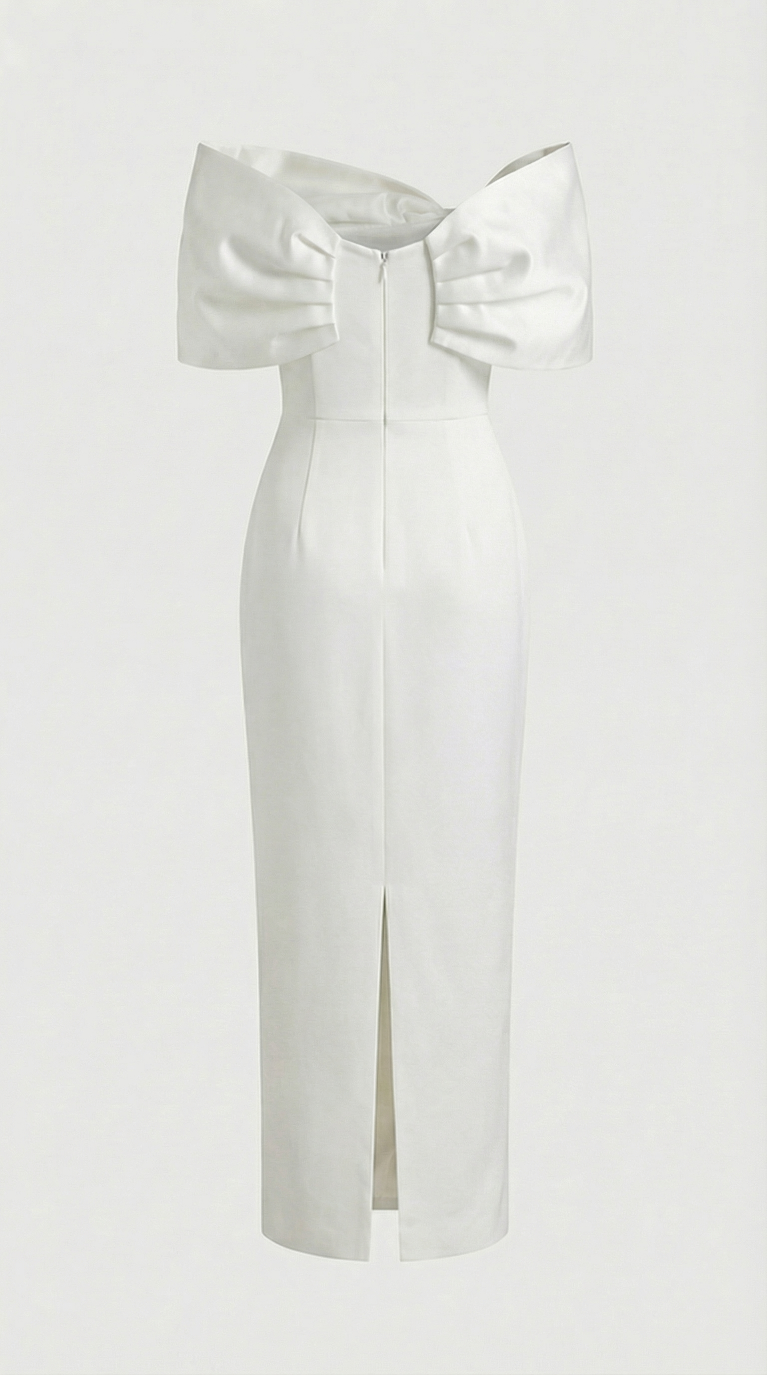 Tuli - Off-The-Shoulder Bow Maxi Dress White