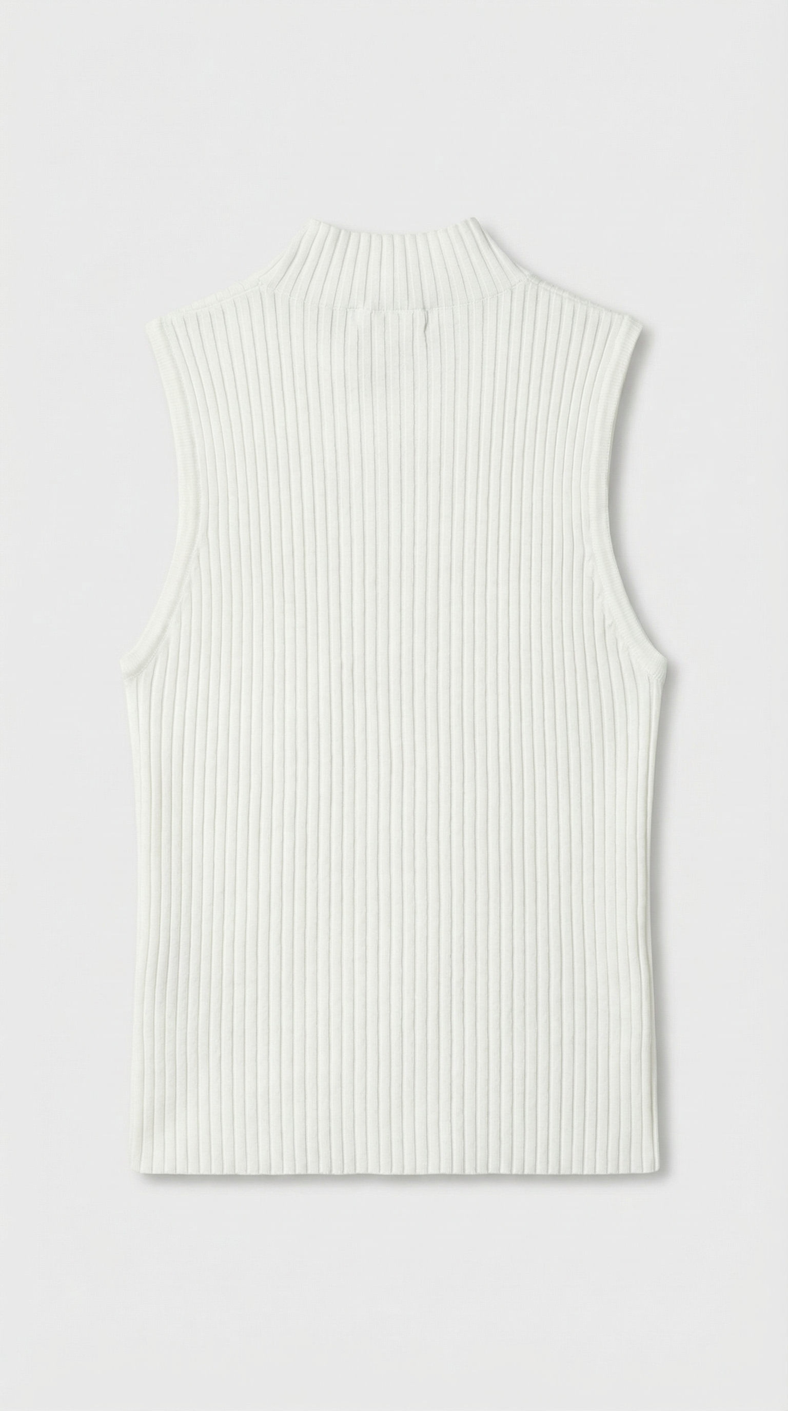 Corso - Keyhole-Detail Sleeveless Ribbed Top White