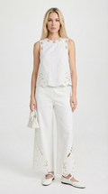 Nuro - Embroidered Eyelet Two-Piece Set