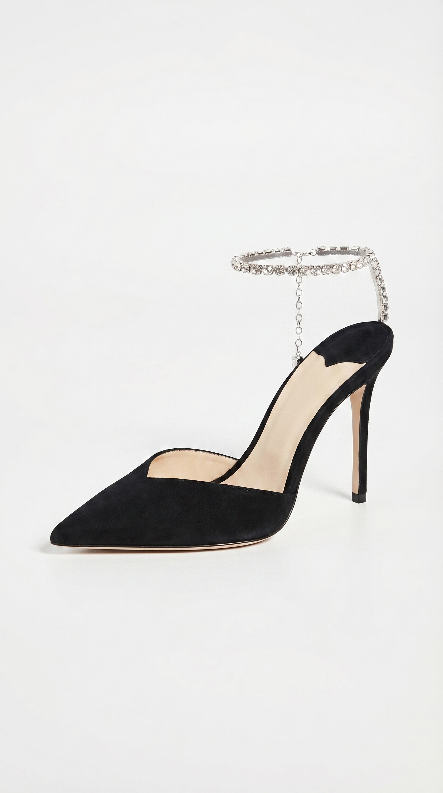 Kristine - Crystal-Chandelier Ankle-Strap Stiletto