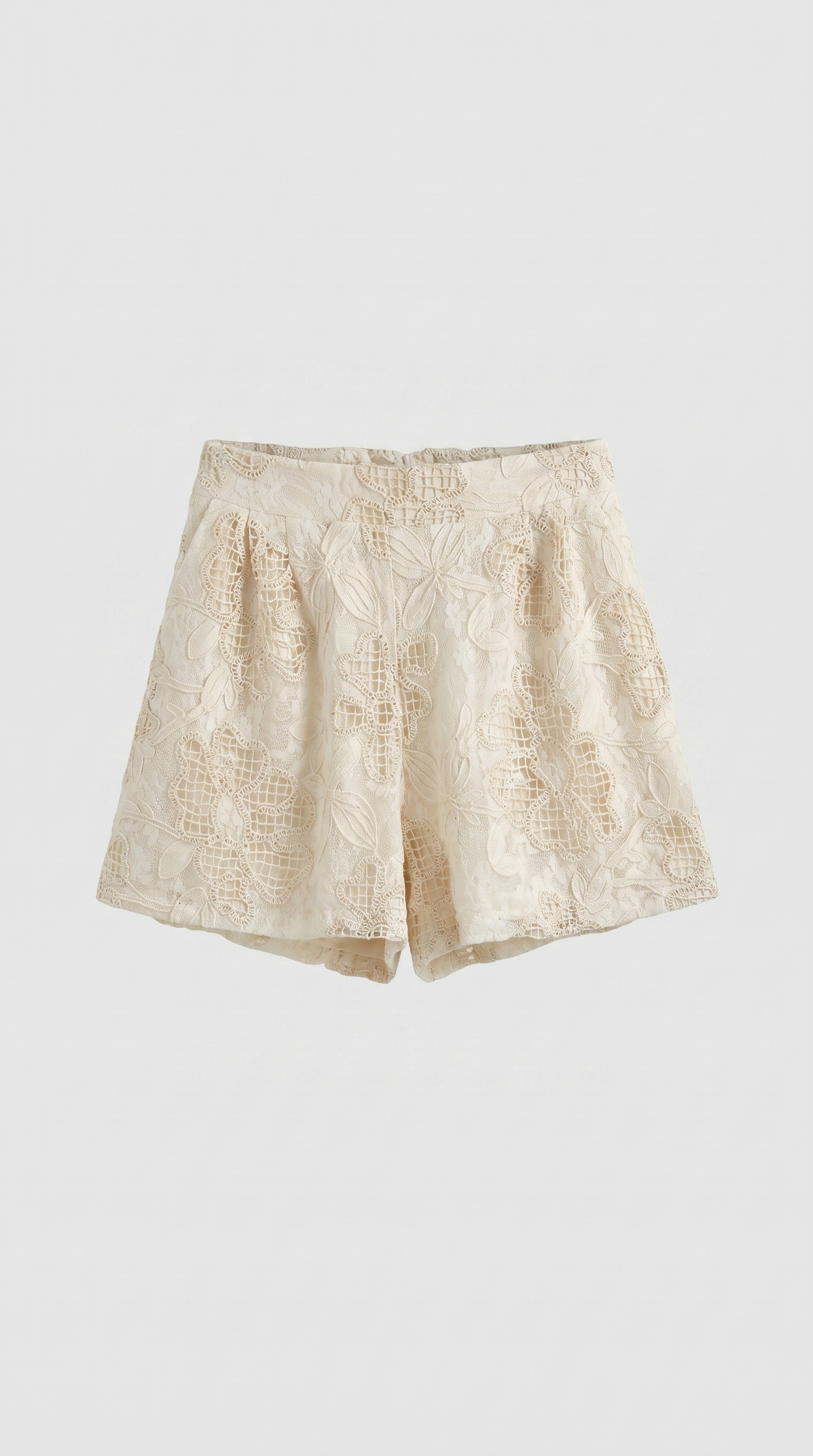 Drita - Embroidered Eyelet Shell & Pleated Short Set