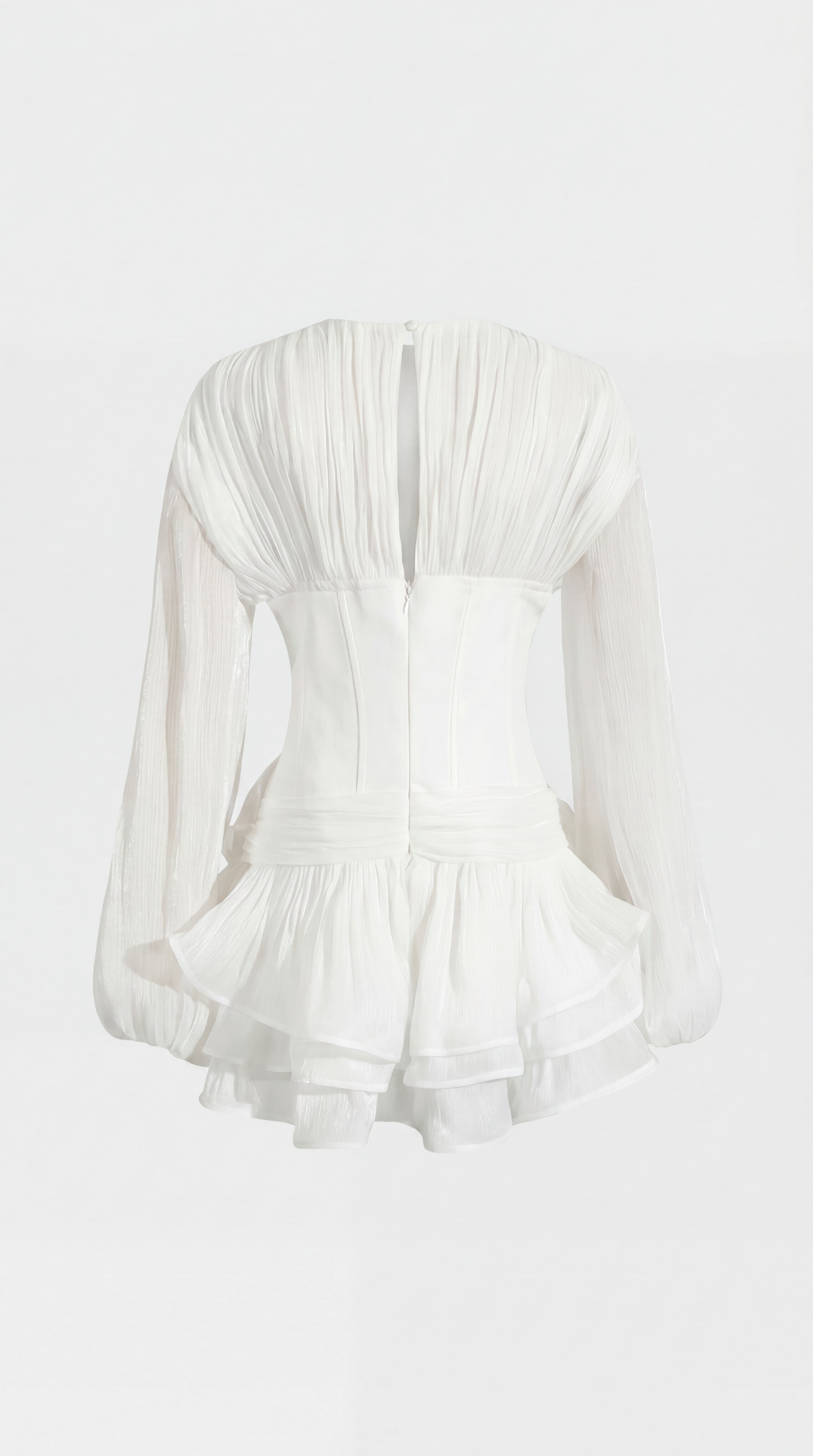 Massi - Mini Dress with Rosette Accent