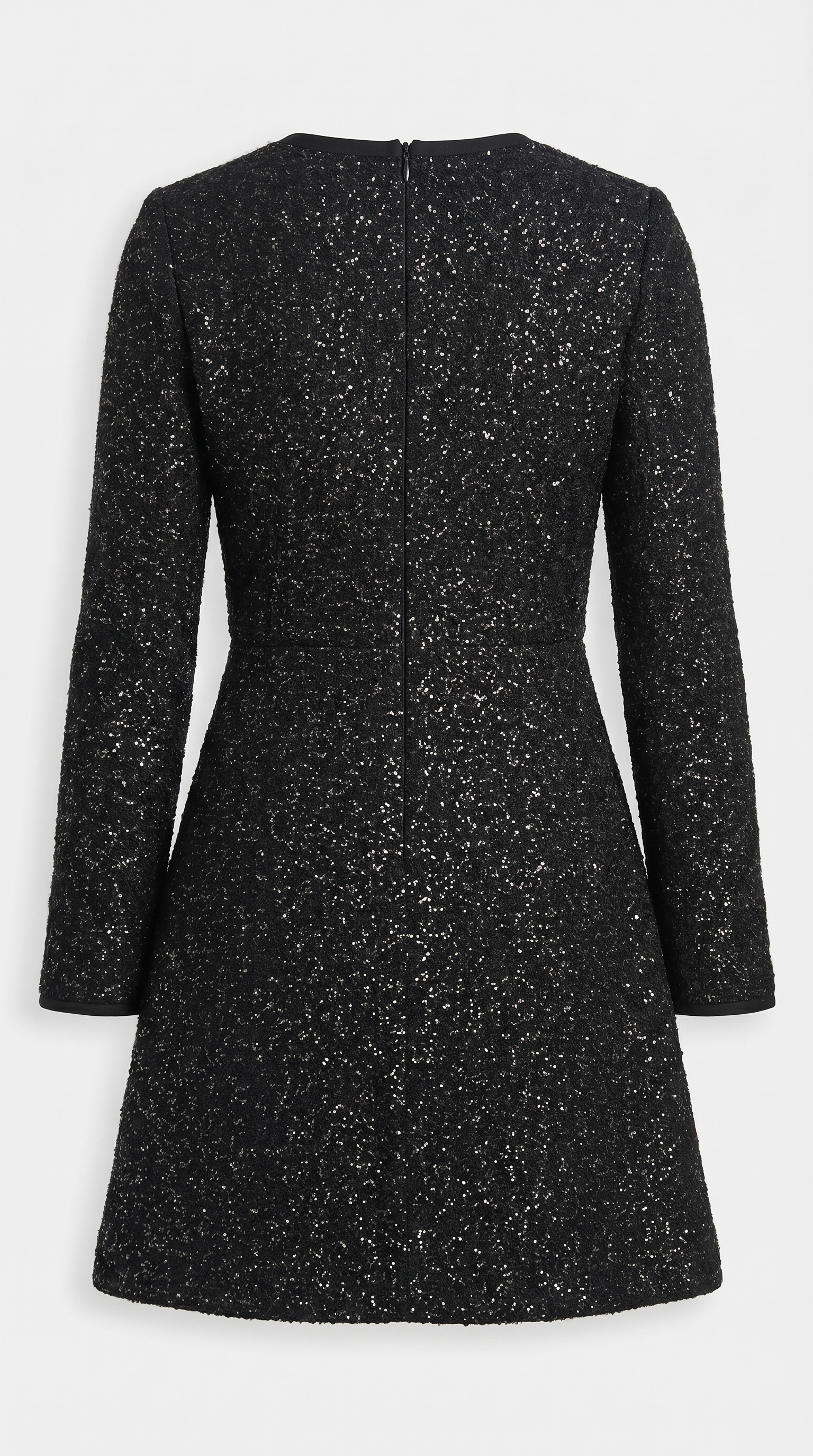 Glaven - Vestido largo manga slim corto con detalles de lazo estilosos