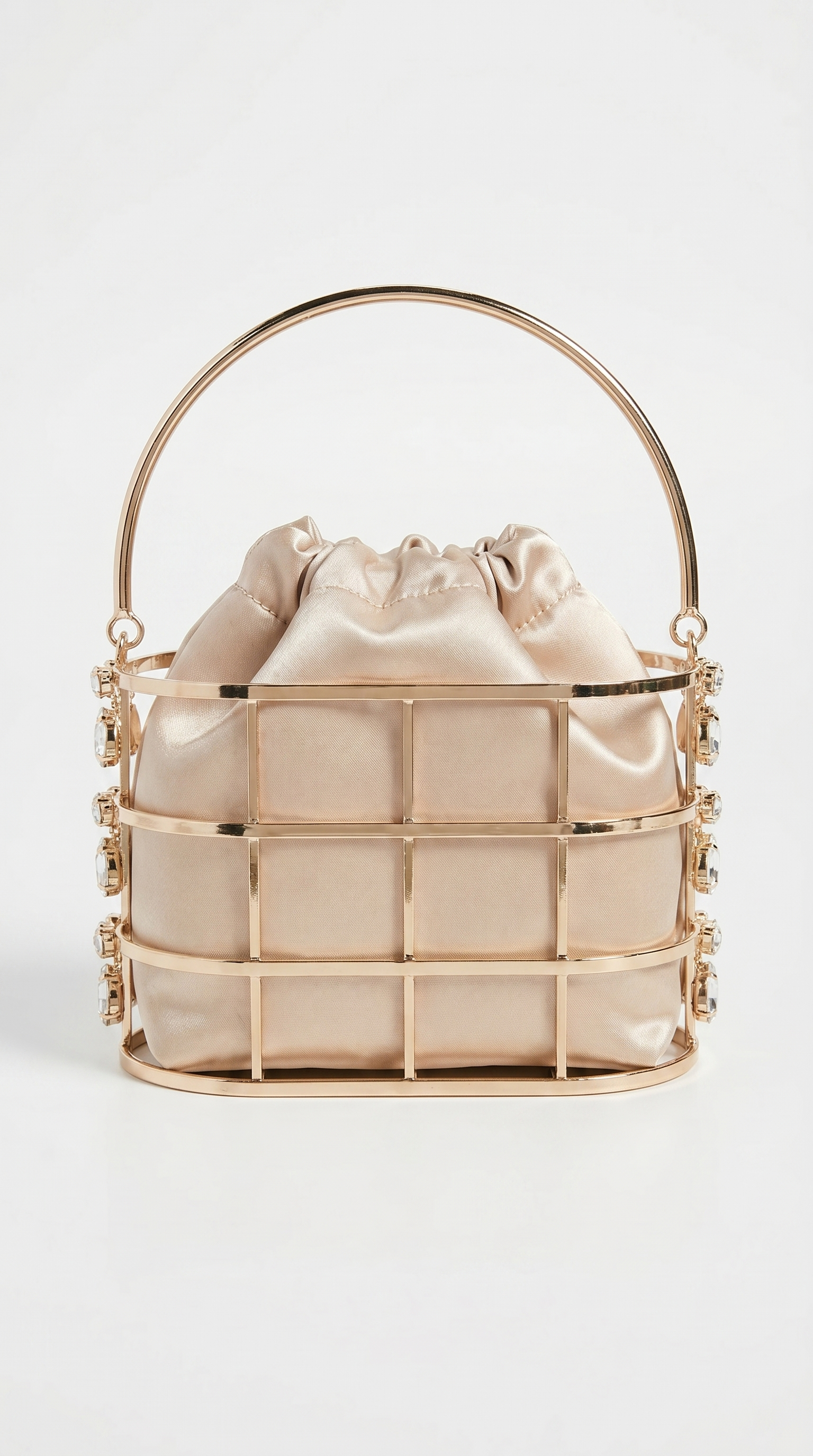 Solene - Luxury Diamond-Studded Crystal Bucket Bag