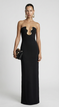 Soleil - Sculptural Gold-U Strapless Maxi Dress