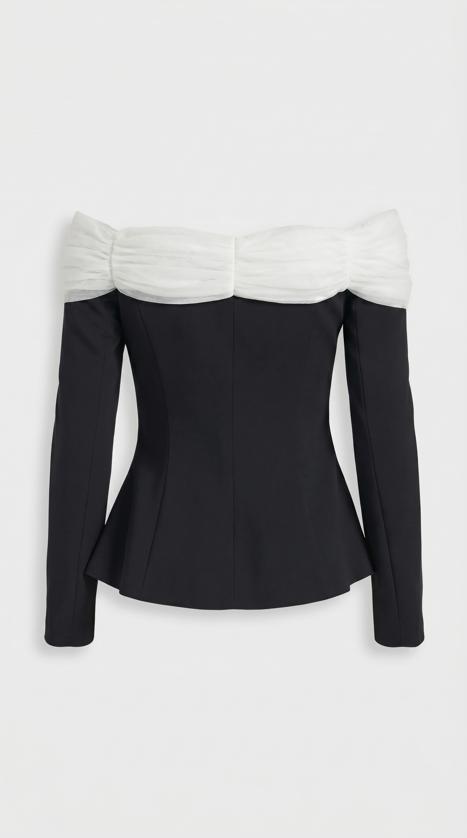 Arana - Sexy Slash Neck Crop Top Black