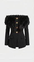 Rune - Refinada chaqueta de piel de manga larga